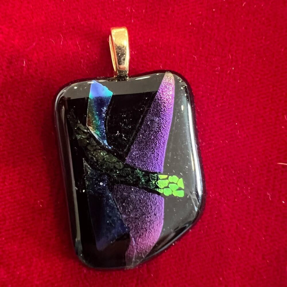 Vintage glass pendant